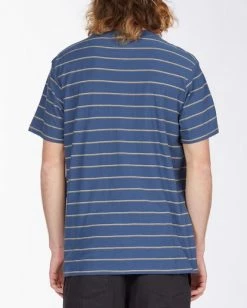 BILLABONG Die Cut Stripe Short Sleeve Crew T-Shirt DENIM BLUE 7 BILLABONG Die Cut Stripe Short Sleeve Crew T-Shirt DENIM BLUE -Mens Accessories Sales 2022 m9041bdi billabongw dnb bck1 1