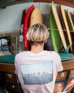 BILLABONG Hill Bomb Crawford Short Sleeve T-Shirt DUSTY PINK