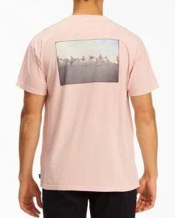 BILLABONG Hill Bomb Crawford Short Sleeve T-Shirt DUSTY PINK -Mens Accessories Sales 2022 ubyzt00113 billabongw dtp bck1 1